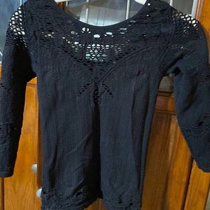 Free People Brand New wot Black cutout top size XS